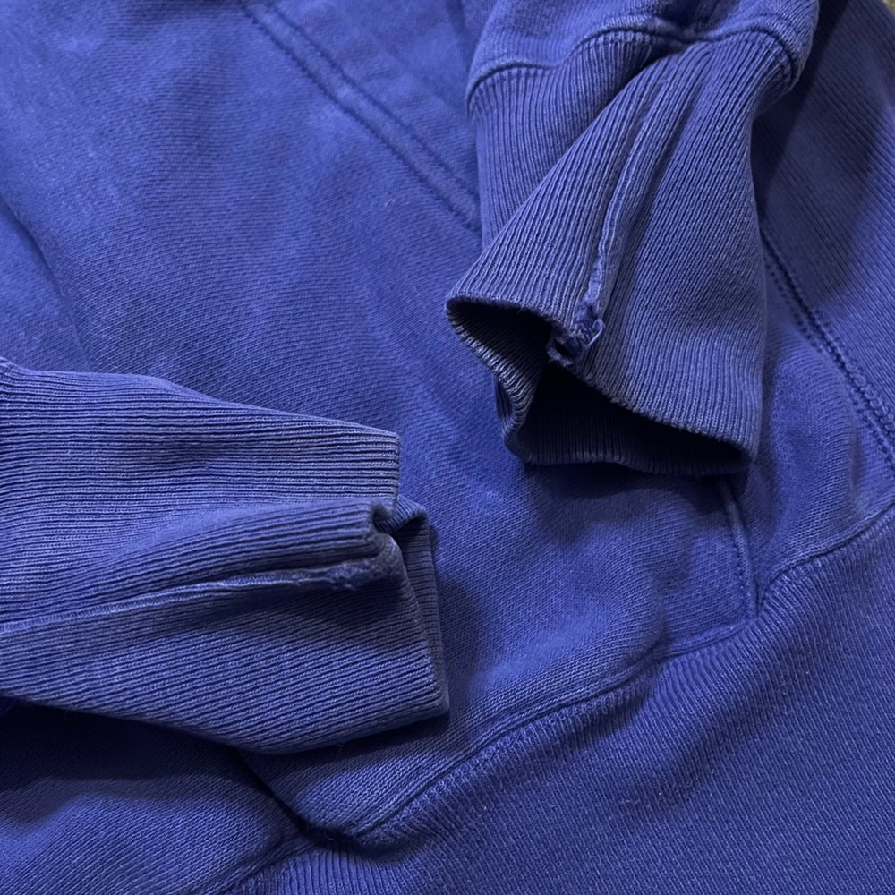 Vintage Champion Reverse Weave Hoodie Purple Sweatshirt M Triple Logo Pullover - Picture 6 of 8